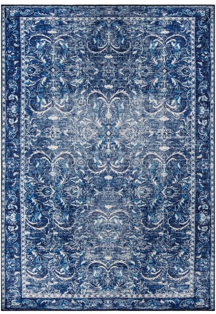 Χαλί Dorian AL 152 473RTP2844 Dark Blue-White Conceptum Hypnose 75X150cm