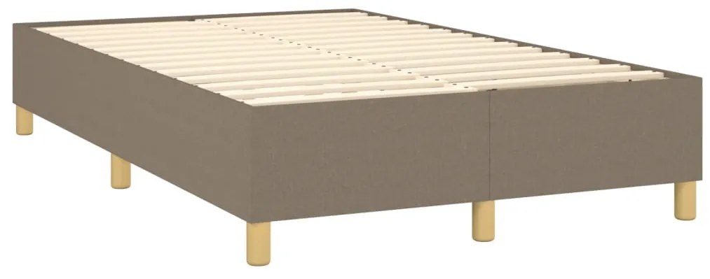 vidaXL Σκελετός Κρεβατιού Χωρίς Στρώμα Taupe 120x200 εκ. Υφασμάτινο