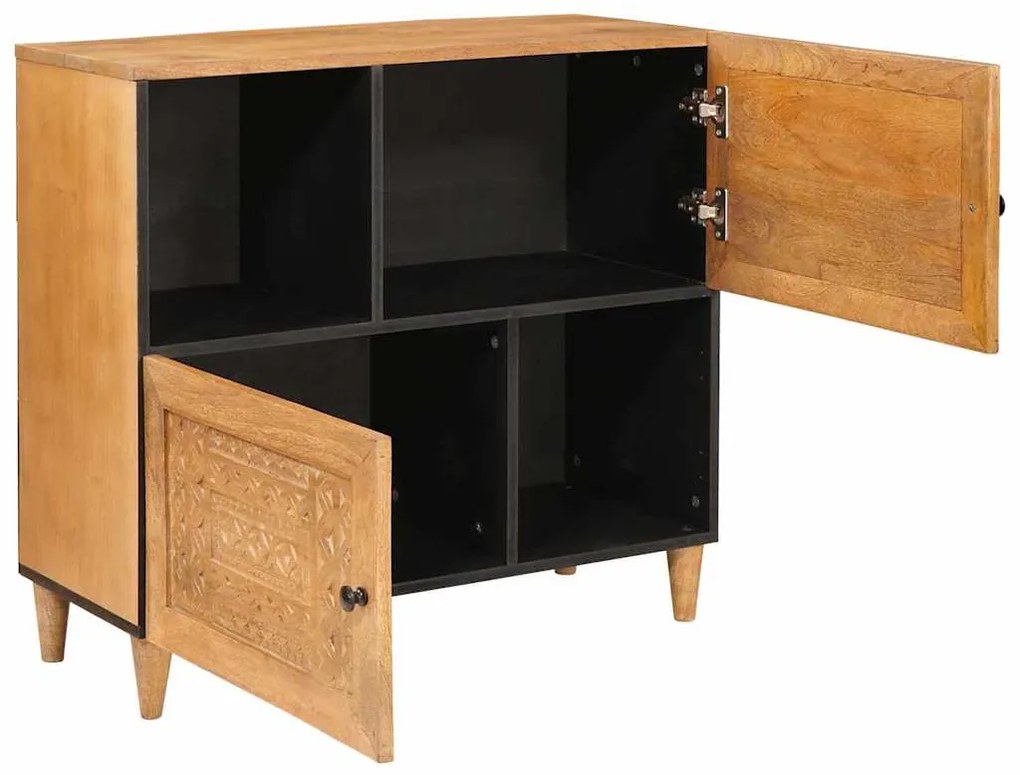 vidaXL Πλαϊνό γραφείο Ανοιχτό καφέ 33.5 x 80 x 75 εκ