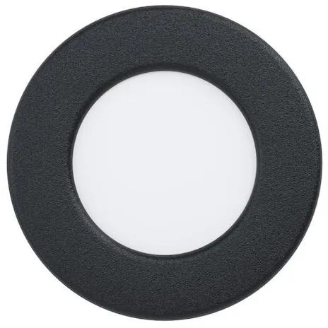 Eglo Στρογγυλό Πλαστικό Χωνευτό Σποτ με Ενσωματωμένο LED και Φυσικό Λευκό Φως σε Μαύρο χρώμα 8.6x8.6cm 99213