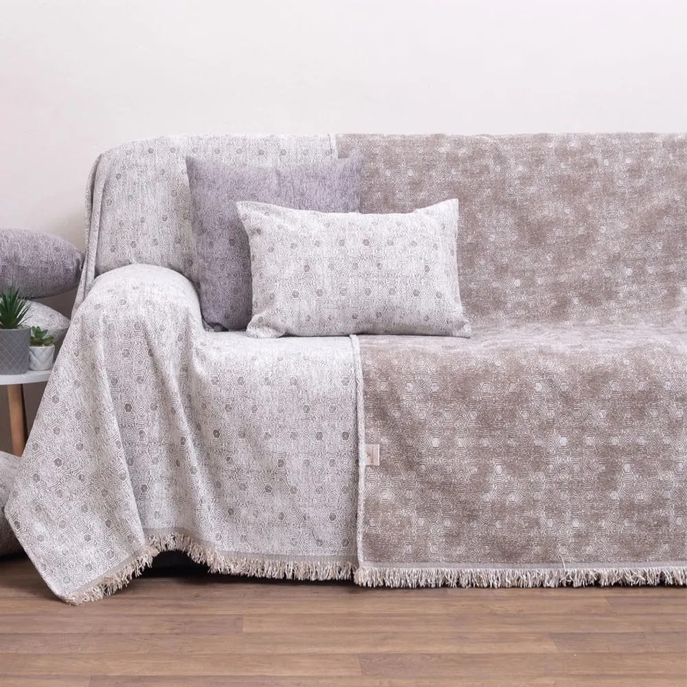 Ριχτάρι 2210 Ecru Viopros Διθέσιο 180x240cm Chenille
