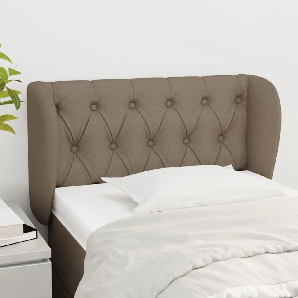 Κεφαλάρι με Πτερύγια Taupe 83 x 23 x 78/88 εκ. Υφασμάτινο 3117458