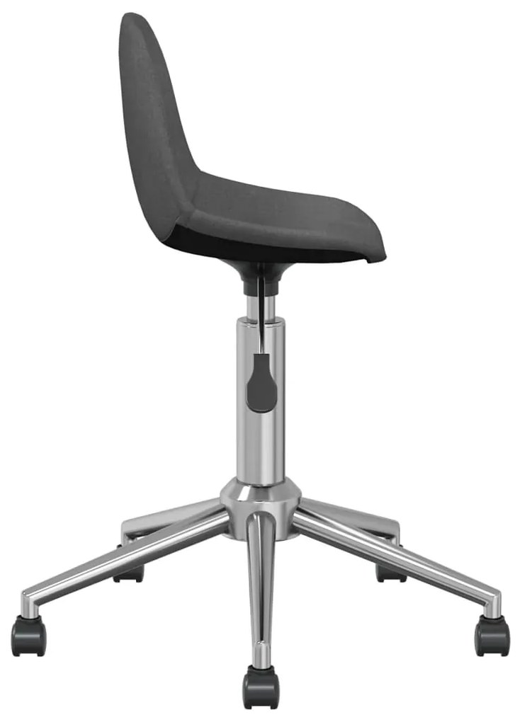 vidaXL 3086063  Swivel Dining Chairs 6 pcs Dark Grey Fabric (3x333466)