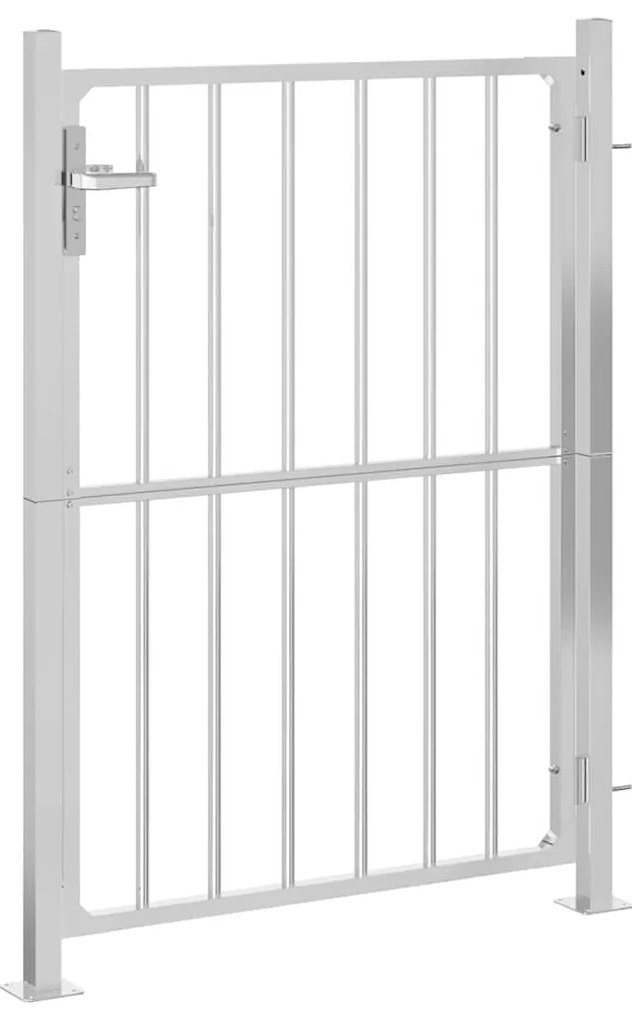 vidaXL Πόρτα Κήπου 100x120 εκ. από Ανοξείδωτο Ατσάλι