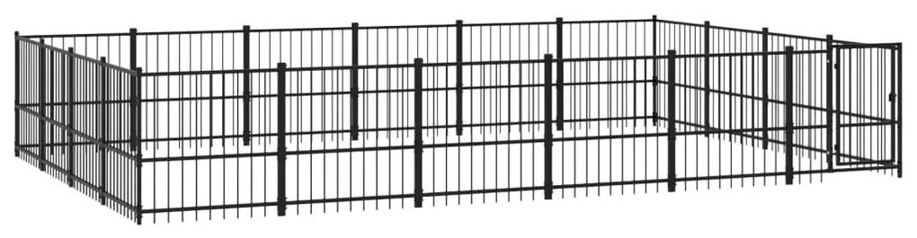 Κλουβί Σκύλου Εξωτερικού Χώρου 22,58 μ² από Ατσάλι - Μαύρο