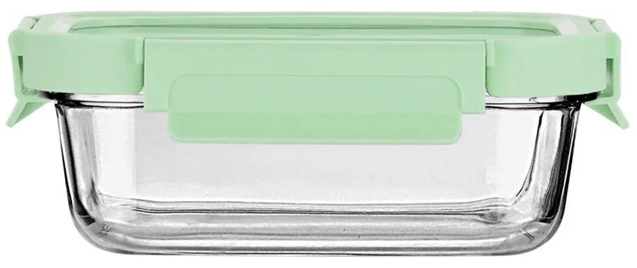 ESTIA ΦΑΓΗΤΟΔΟΧΕΙΟ CLICK&amp;SEAL ΓΥΑΛΙΝΟ 640ml 18.9x14.5x6.7 ΜΕ ΚΑΠΑΚΙ ΠΛΑΣΤΙΚΟ MINT