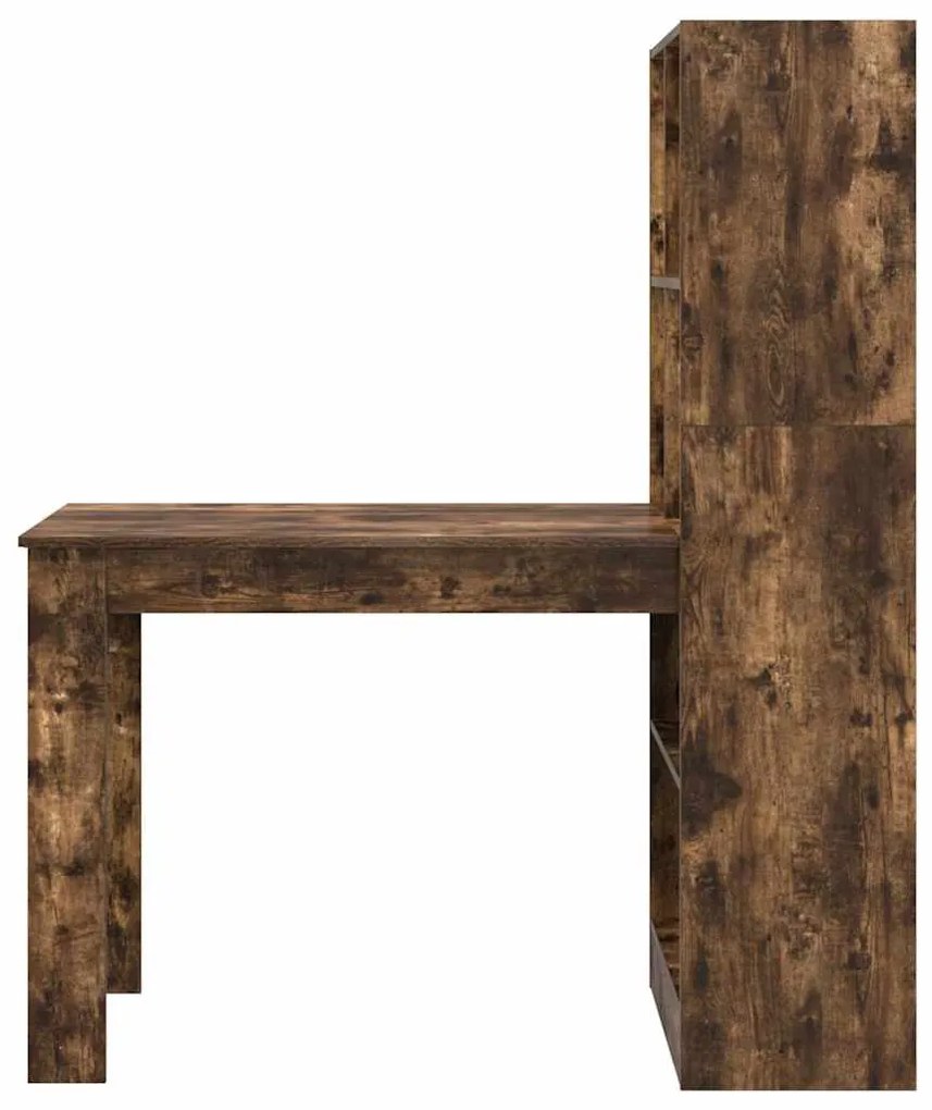 vidaXL Γραφείο Καπνιστό Δρύς 122 x 67 x 145 εκ. Επεξεργασμένο ξύλο