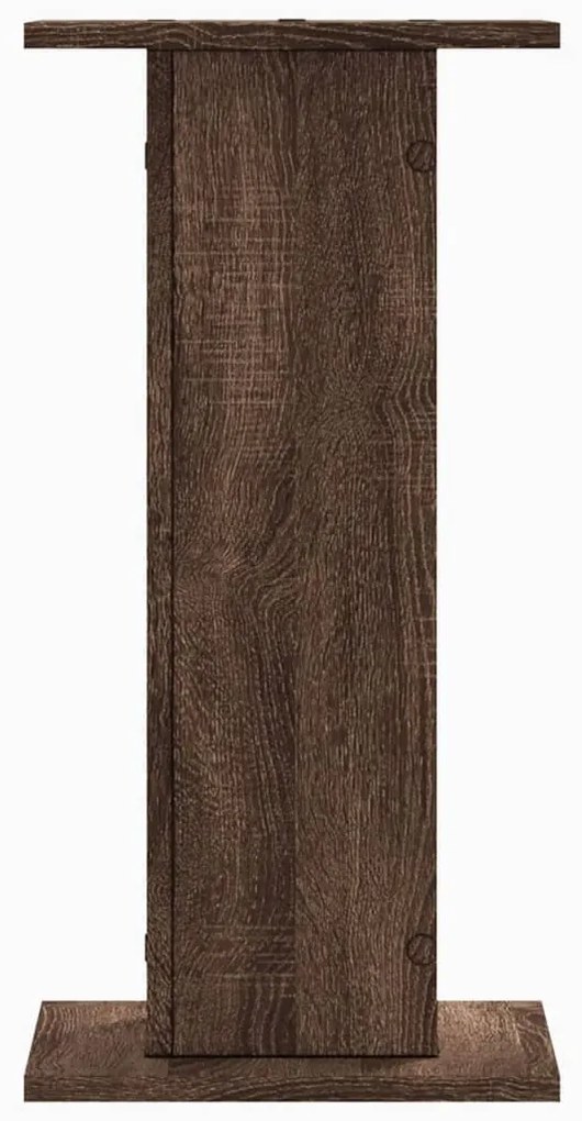 vidaXL Βάσεις Φυτών 2 Τεμ. Καφέ Δρυς 30x30x60 εκ. Επεξεργασμένο Ξύλο