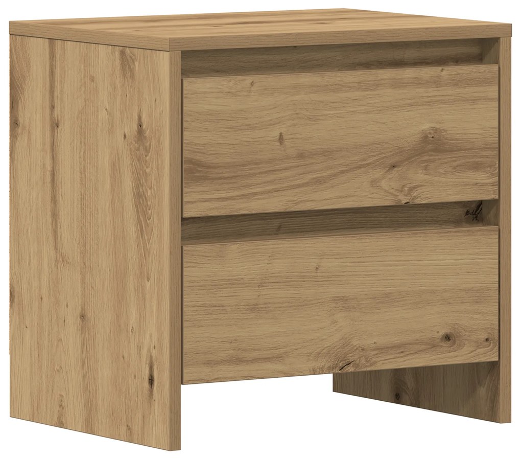 vidaXL Κομοδίνο 2 τεμ Καλλιτεχνική Δρυς 45x34x44,5 εκ Επεξεργασμένο ξύλο