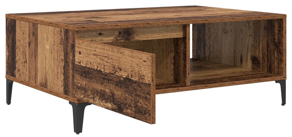 vidaXL Τραπεζάκι σαλονιού Παλαιό ξύλο 90 x 60 x 35 cm