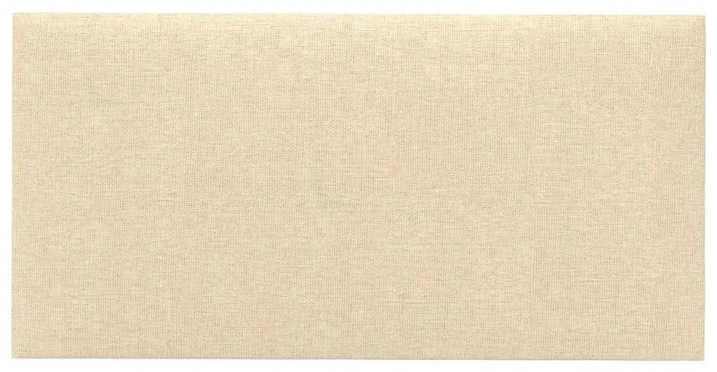 vidaXL Πάνελ Τοίχου 12 τεμ. Κρεμ 60x30 εκ. 2,16 μ² Υφασμάτινα