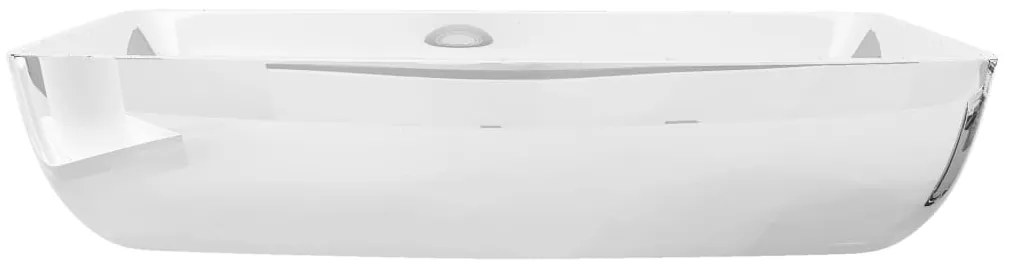 vidaXL Νιπτήρας Ασημί 71 x 38 x 13,5 εκ. Κεραμικός