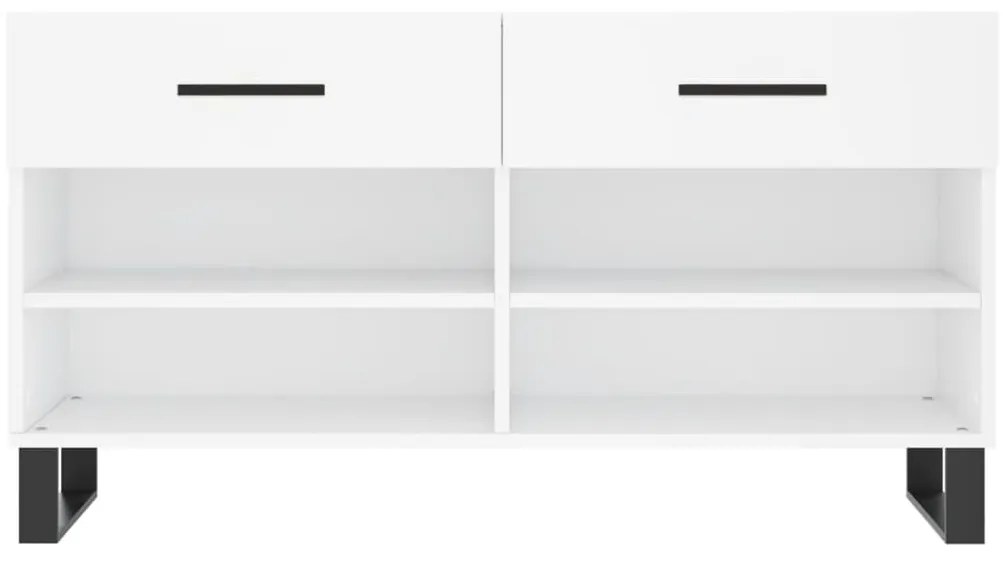 vidaXL Παπουτσοθήκη Λευκή 102 x 35 x 55 εκ. από Επεξεργασμένο Ξύλο