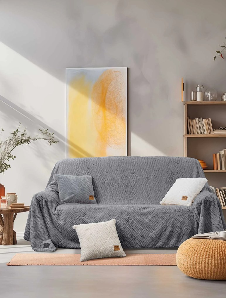 Ριχτάρι TRACE GREY Ριχτάρι διθέσιου καναπέ: 180 x 250 εκ.