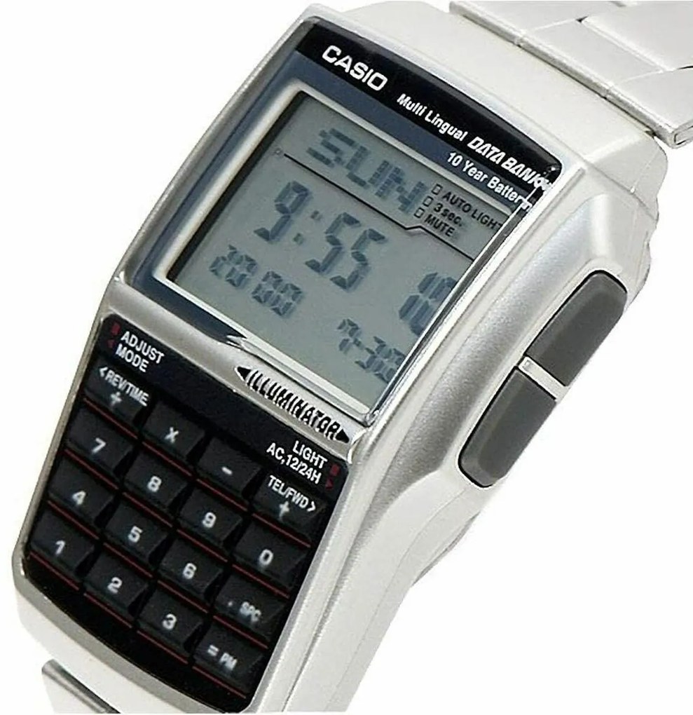 Ανδρικά Ρολόγια Casio DBC-32D-1AES Μαύρο Ασημί