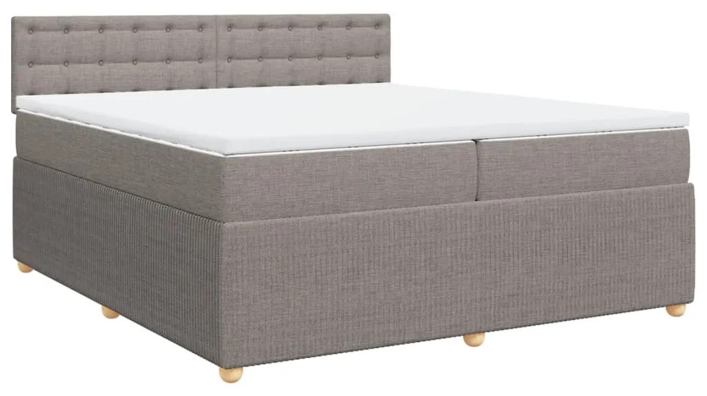 ΚΡΕΒΑΤΙ BOXSPRING ΜΕ ΣΤΡΩΜΑ TAUPE 200X200 ΕΚ. ΥΦΑΣΜΑΤΙΝΟ 3289881