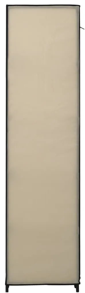 Ντουλάπα Αναδιπλούμενη Κρεμ 110 x 45 x 175 εκ. Υφασμάτινη - Κρεμ