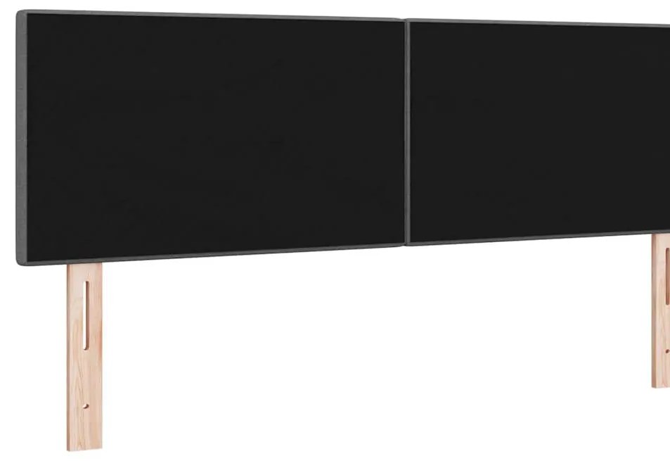 vidaXL Κεφαλάρι με κεφαλάρι Σκούρο γκρι 160 cm ύφασμα
