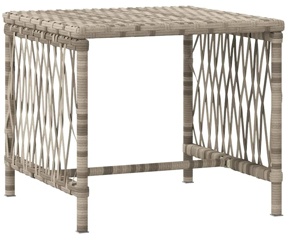 vidaXL Ξαπλώστρα 2 pcs Ανοιχτό γκρι 35 x 35 x 32 εκ. συνθετικό ρατάν