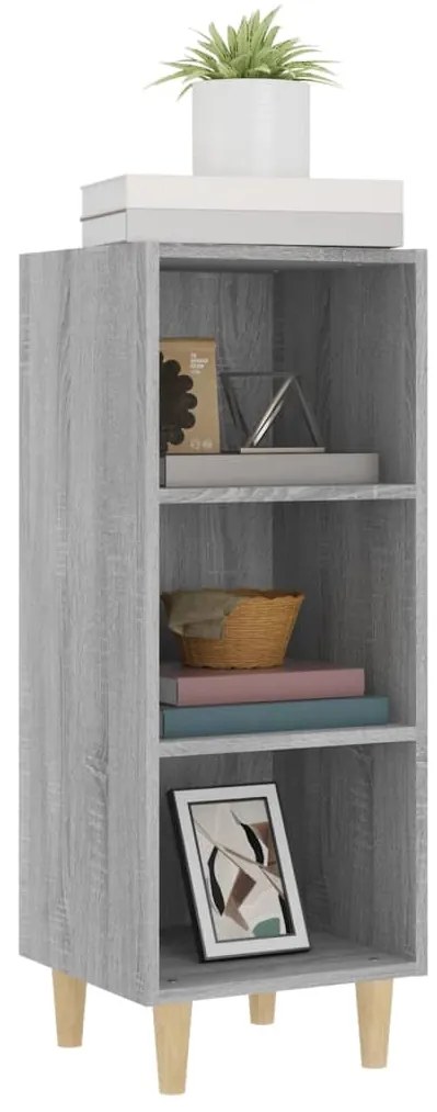 vidaXL Ντουλάπι Γκρι sonoma 34,5x32,5x90εκ. από Επεξεργασμένο Ξύλο