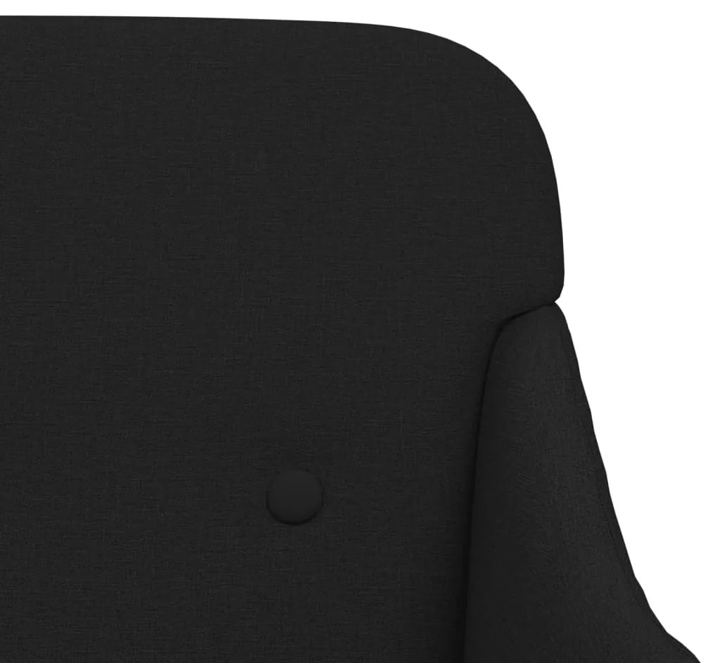 vidaXL Πάγκος Μαύρος 110x76x80 εκ. Υφασμάτινος