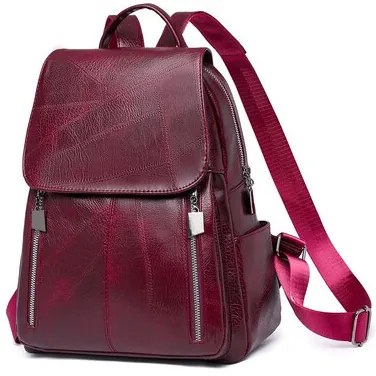ROXXANI γυναικεία τσάντα πλάτης LBAG-0019, κόκκινη