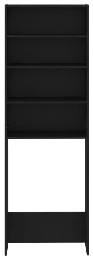 vidaXL Ντουλάπι Πλυντηρίου Μαύρο 64 x 24 x 190 εκ.