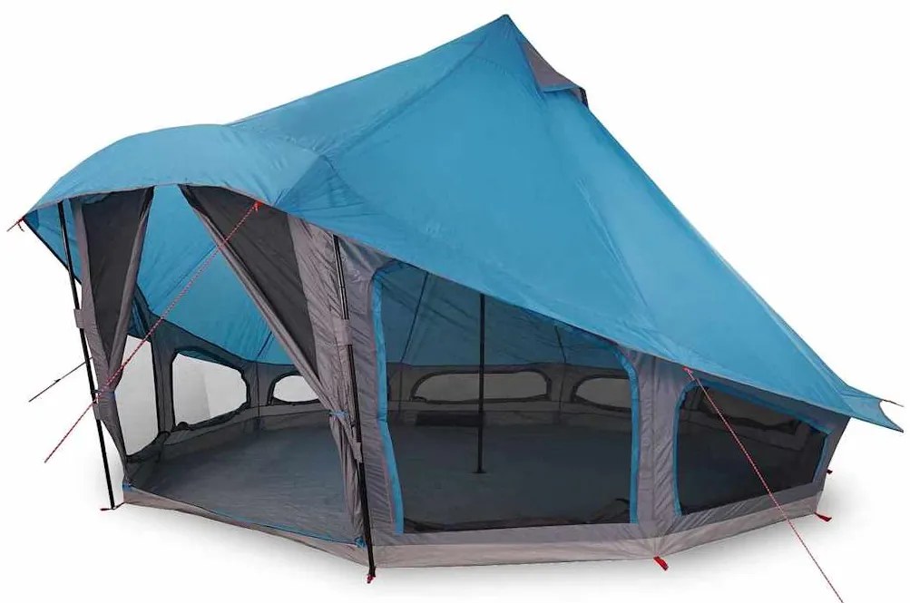 vidaXL Τέντα Tipi για 10 άτομα, αδιάβροχη σε μπλε χρώμα