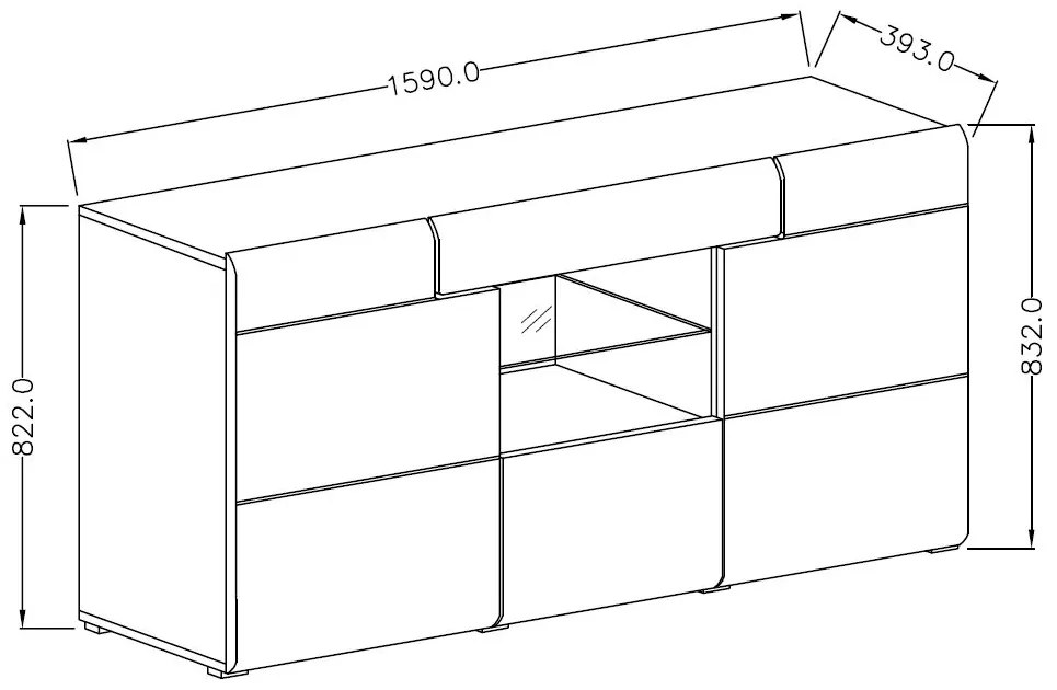 Μπουφές Toldo 26-Leuko