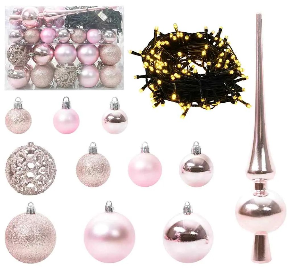 vidaXL Τεχνητό Χριστουγεννιάτικο Δέντρο με Συρταρωτές Βαθμίδες 150 LED