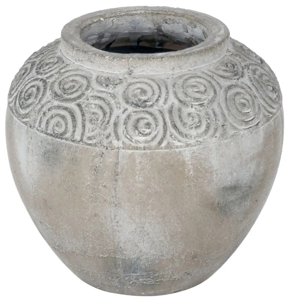 Artekko Pot Κασπώ Γλάστρα από Τερακότα Γκρι (21x21x19.5)cm - 460167 - 460167