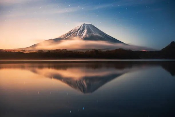 Φωτογραφία Fuji Mountain Reflection with Morning sunrise, Jackyenjoyphotography