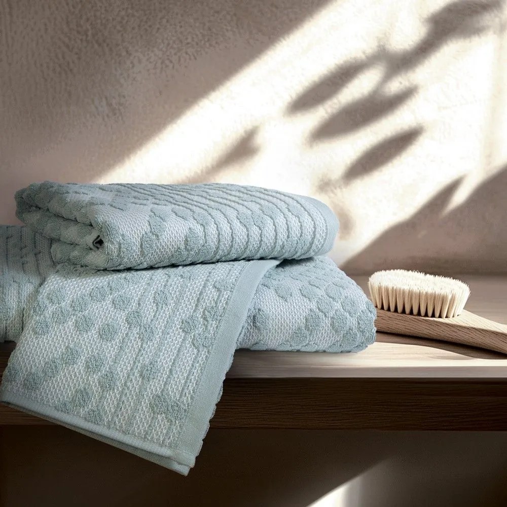 Πετσέτα Darwin Aqua Nef-Nef Homeware Χεριών 30x50cm 100% Βαμβάκι