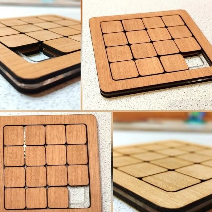 Intra απο ξύλο plywood 3mm-4mm πάχος – ξύλο παζλ διαφανειών αριθμών δεκαπέντε κομματιών 50x60 cm INTRAVECTRY-MY543601