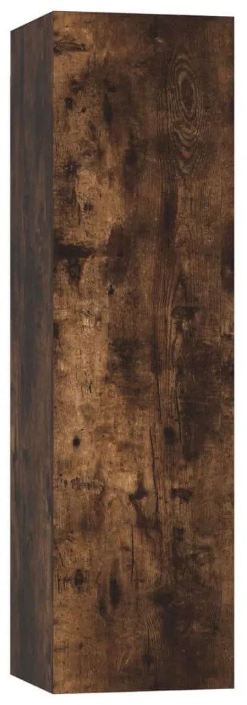 vidaXL Σετ Επίπλων Τηλεόρασης 3 Τεμαχίων Καπνιστή δρυς Επεξ. Ξύλο