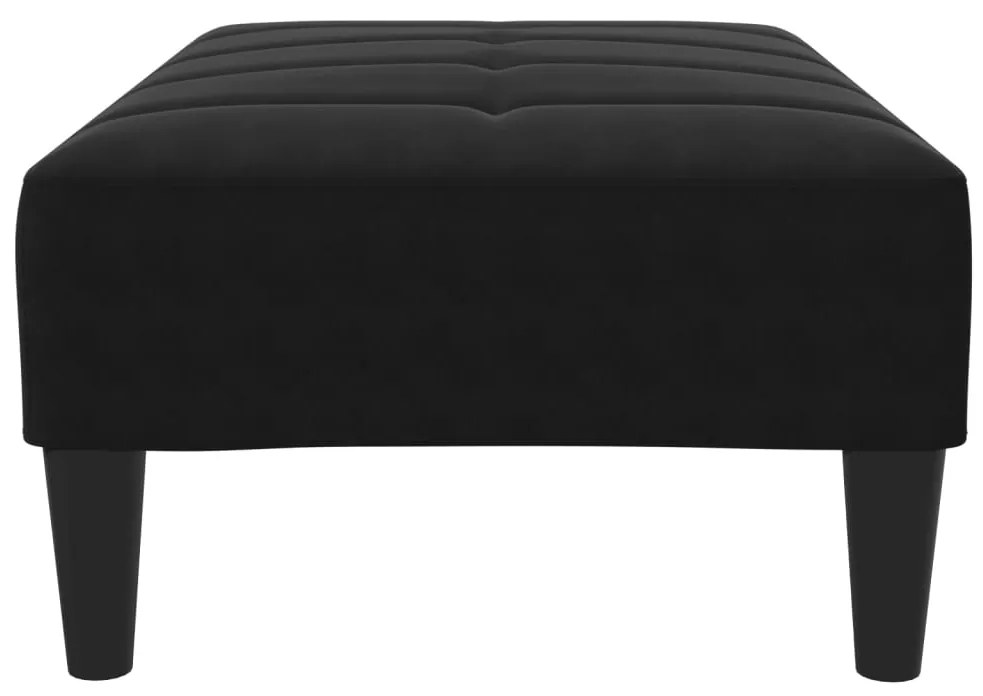 vidaXL Υποπόδιο Μαύρο 77x55x31 εκ. Βελούδινο