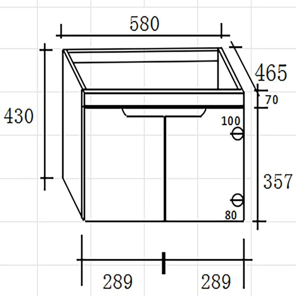 Σετ Επίπλου Mπάνιου DIANA 60 Brown 60x46.5x125 εκ.