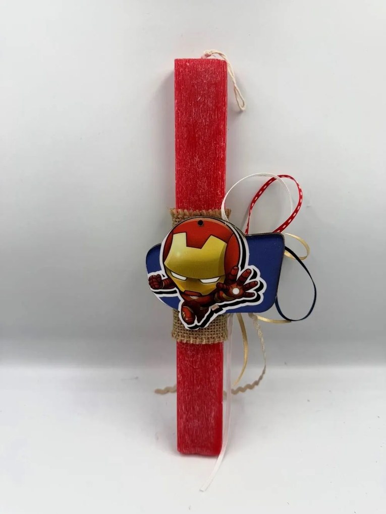 Τύπου Iron man Avengers Αρωματική λαμπάδα ν.3 - Σετ Λαμπάδα και Αυγό