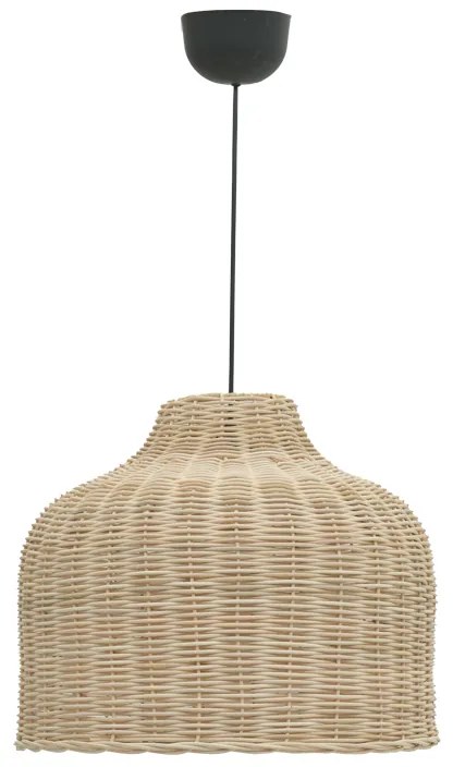 Φωτιστικό οροφής Ziquel Inart rattan σε φυσική απόχρωση Φ42x89εκ