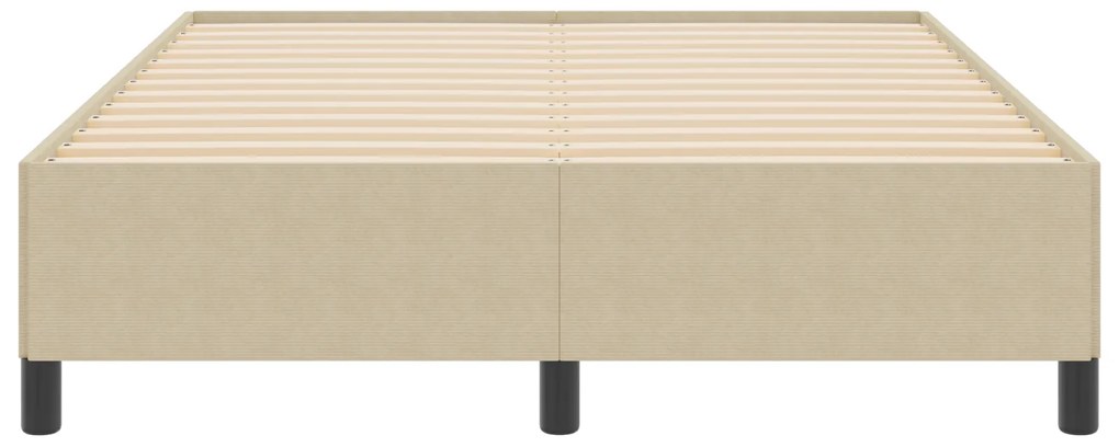 vidaXL Κρεβάτι Φωτεινό Πράσινο Γκρι 140x200 εκ από Υφασμάτινη Κόρντουρα