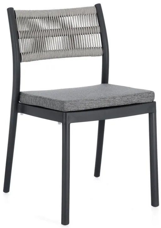 Καρέκλα Alvin Εξωτερικού Χώρου  Ύφασμα Γκρι 49,5x52,5x82εκ. - Γκρι