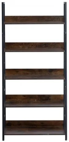 VEVOR Metal Bookshelf Rustic Bookcase 5-Tier for Living room Bedroom &amp; Office