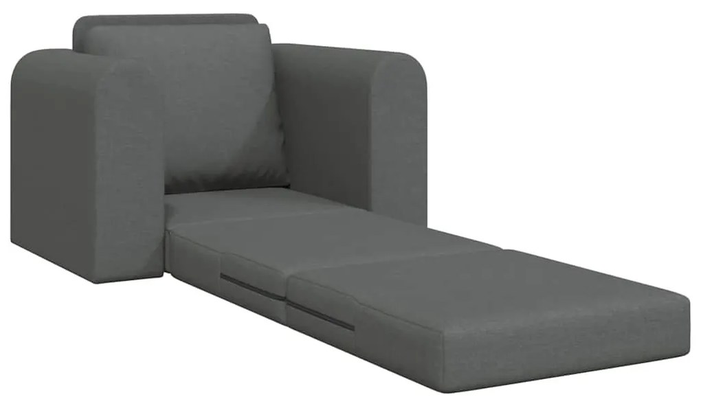 vidaXL Καναπές Κρεβάτι 2 σε 1 Σκούρος Γκρι 98x71x83 εκ. Ύφασμα
