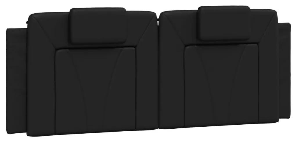 Πλαίσιο Κρεβατιού με LED Μαύρο 120x200 εκ. Συνθετικό Δέρμα - Μαύρο