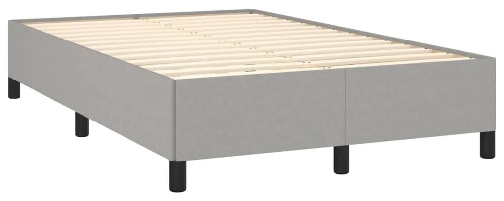 ΚΡΕΒΑΤΙ BOXSPRING ΜΕ ΣΤΡΩΜΑ ΑΝΟΙΧΤΟ ΓΚΡΙ 120X190 ΕΚ. ΥΦΑΣΜΑΤΙΝΟ 3269895