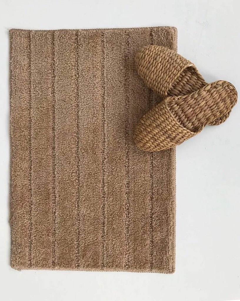 Micro Αντιολισθητικό Χαλάκι Μπάνιου Cozy 40x60cm 40x60cm Μπεζ
