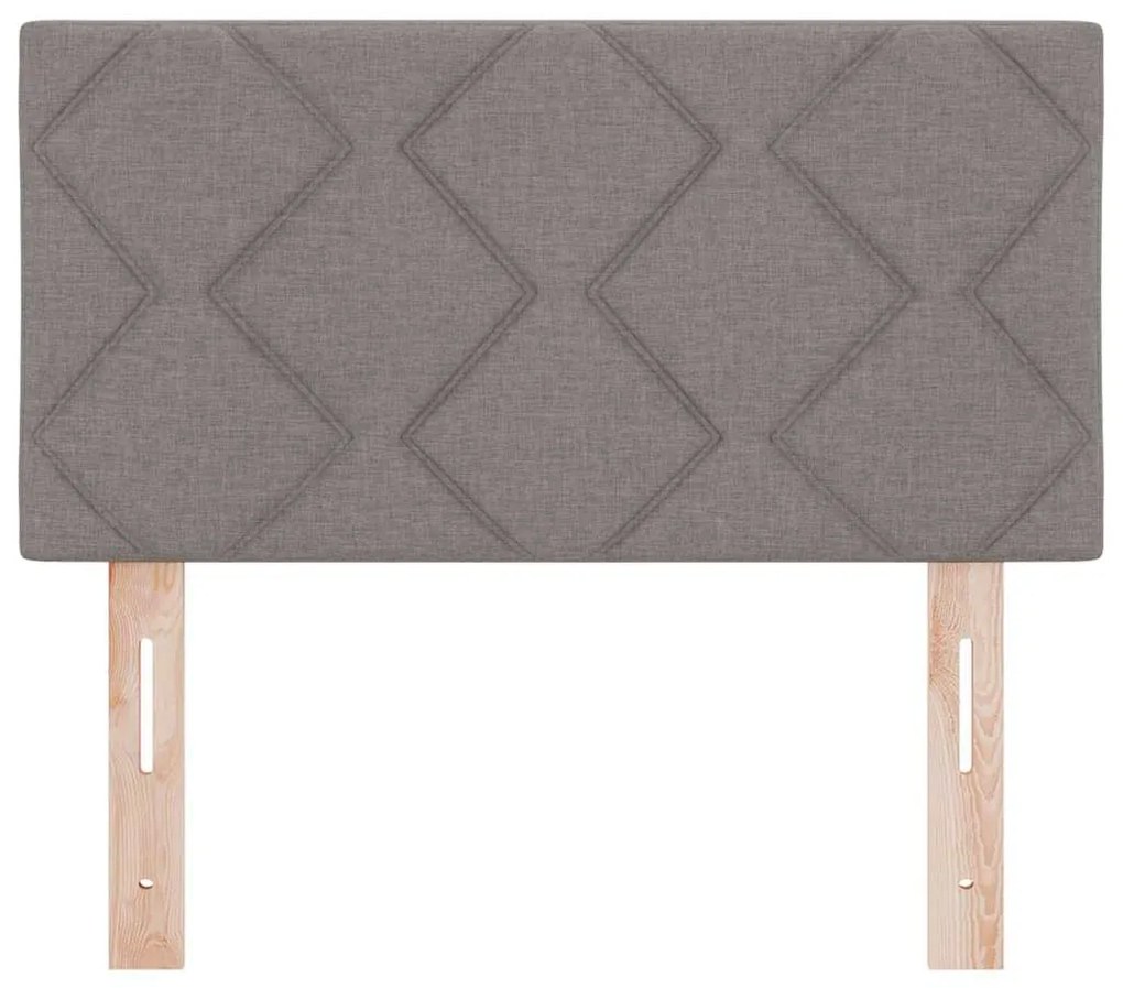 vidaXL Κεφαλάρι με φώτα λωρίδας LED με κεφαλάρι Taupe 80 cm ύφασμα
