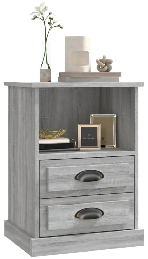 vidaXL Κομοδίνο Γκρι Sonoma 43x36x60 εκ.