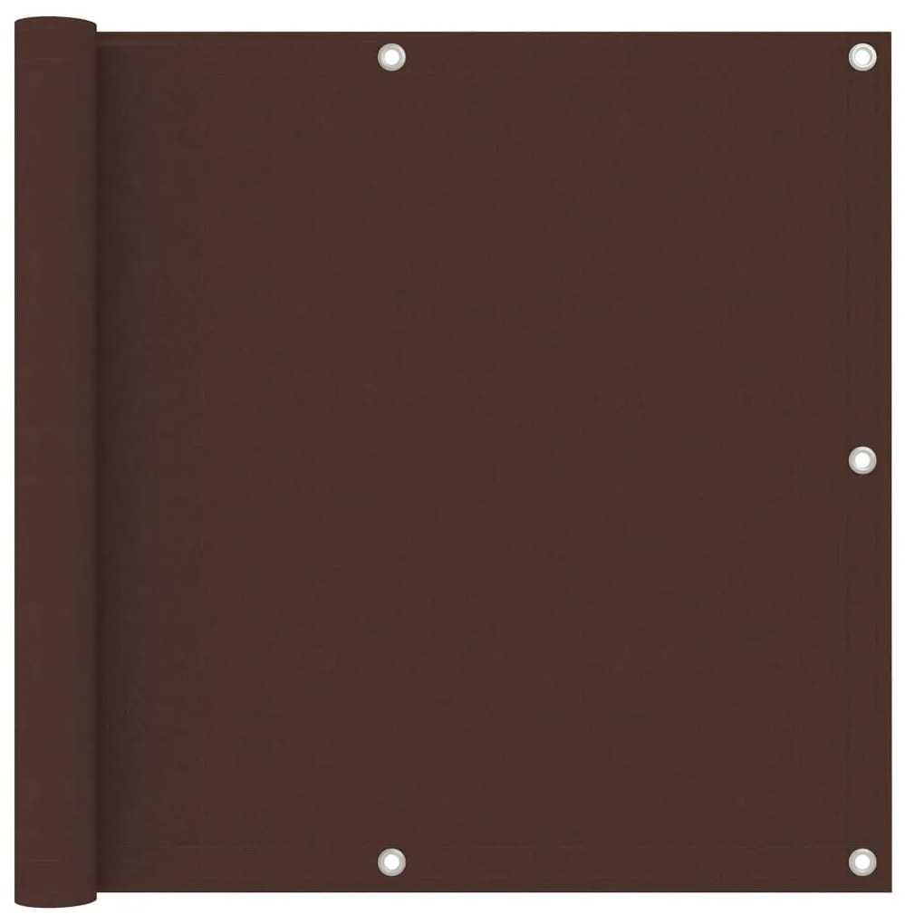 vidaXL Διαχωριστικό Βεράντας Καφέ 90 x 400 εκ. Ύφασμα Oxford