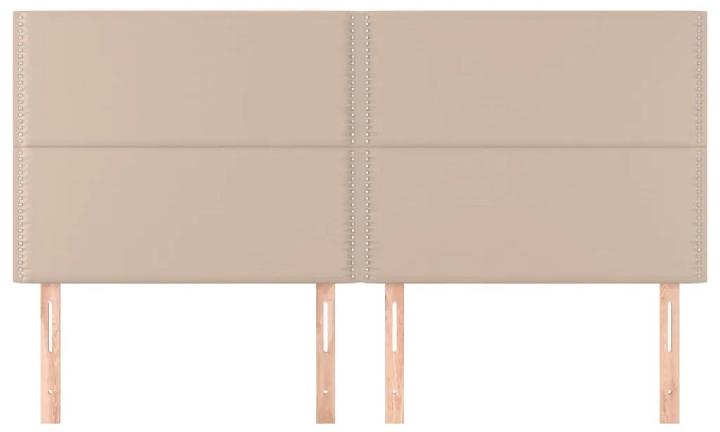 vidaXL Κεφαλάρι Καπουτσίνο 180x5x118/128 εκ. από Συνθετικό Δέρμα